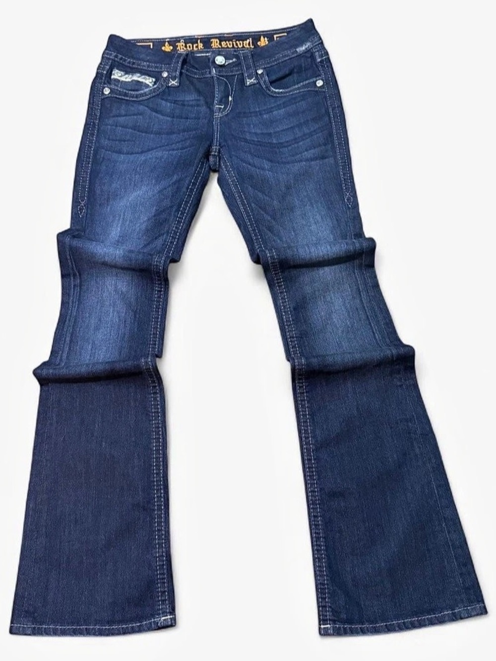 Rock Revival Klarry Bootcut Jeans Flare Jeans Blue Waist 25